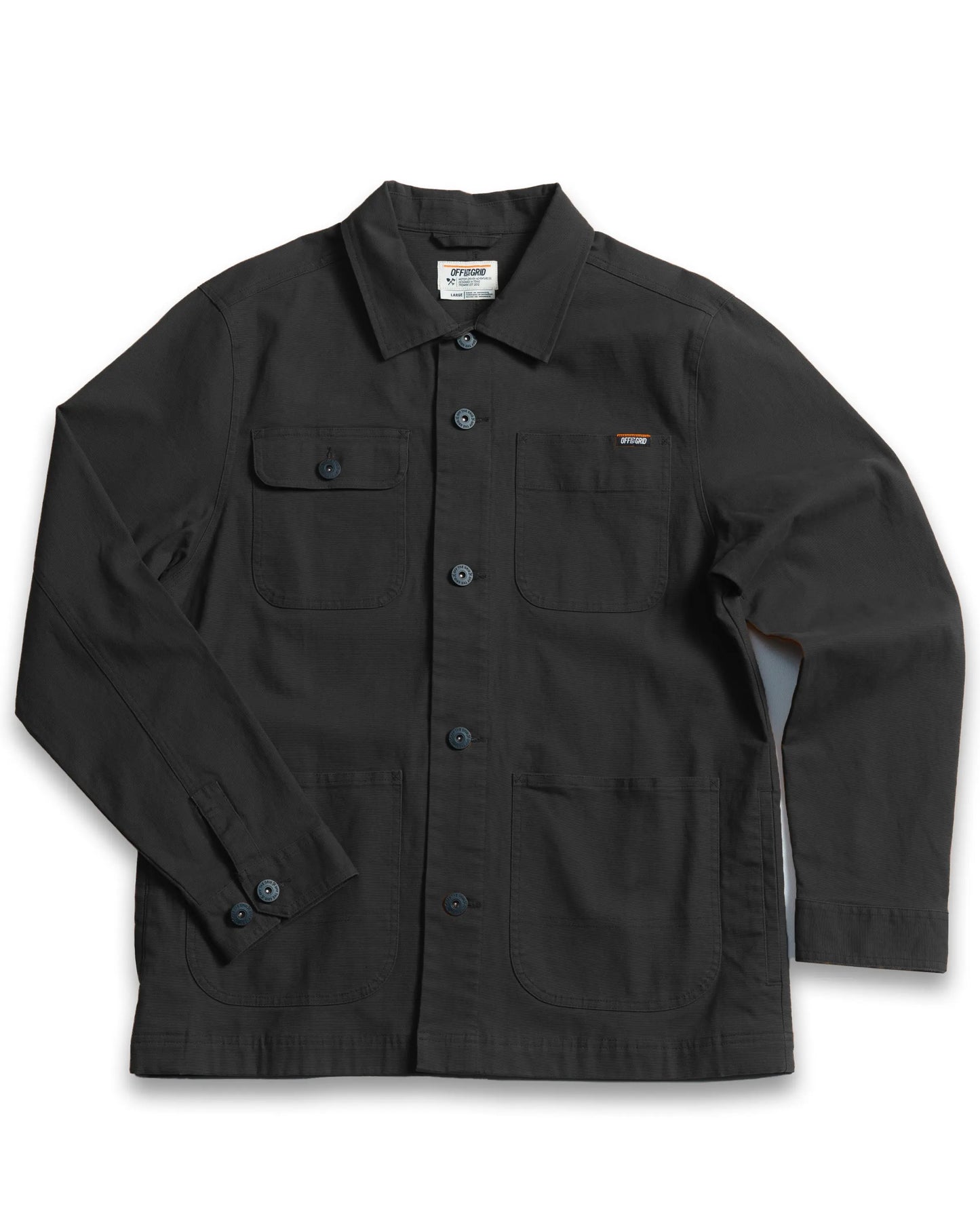 Heston Chore Coat - Black Off The Grid Surplus