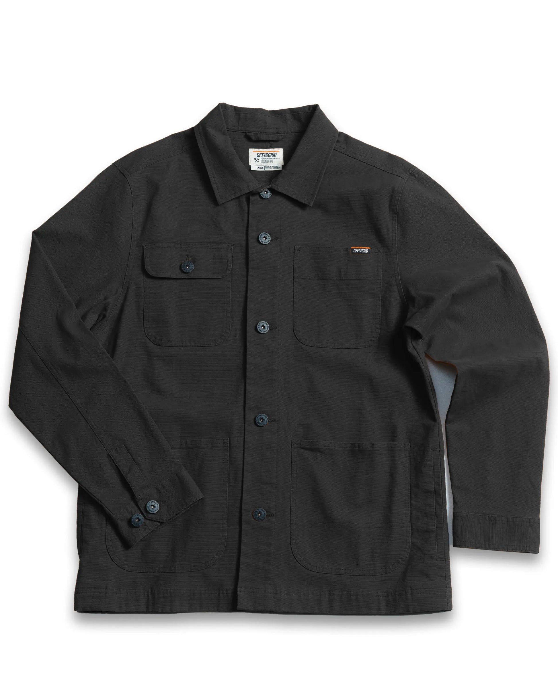 Heston Chore Coat - Black Off The Grid Surplus