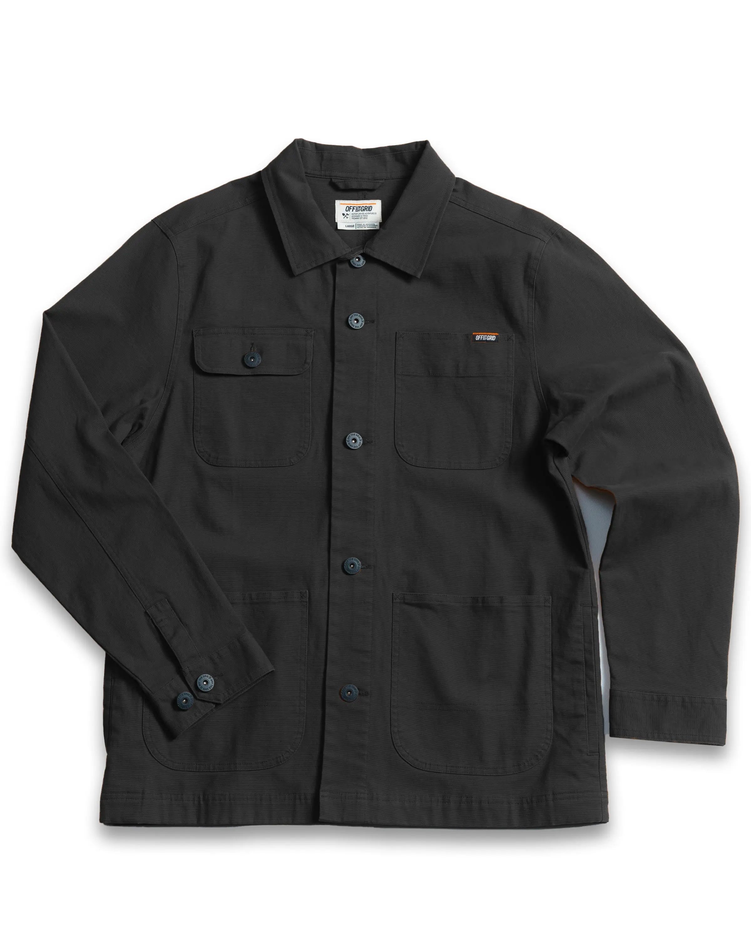 Heston Chore Coat - Black Off The Grid Surplus