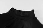 Women Spring Autumn Long Sleeve Bodycon Soild Color Black Slim Package Hip Mini Dress nowadaysfashion