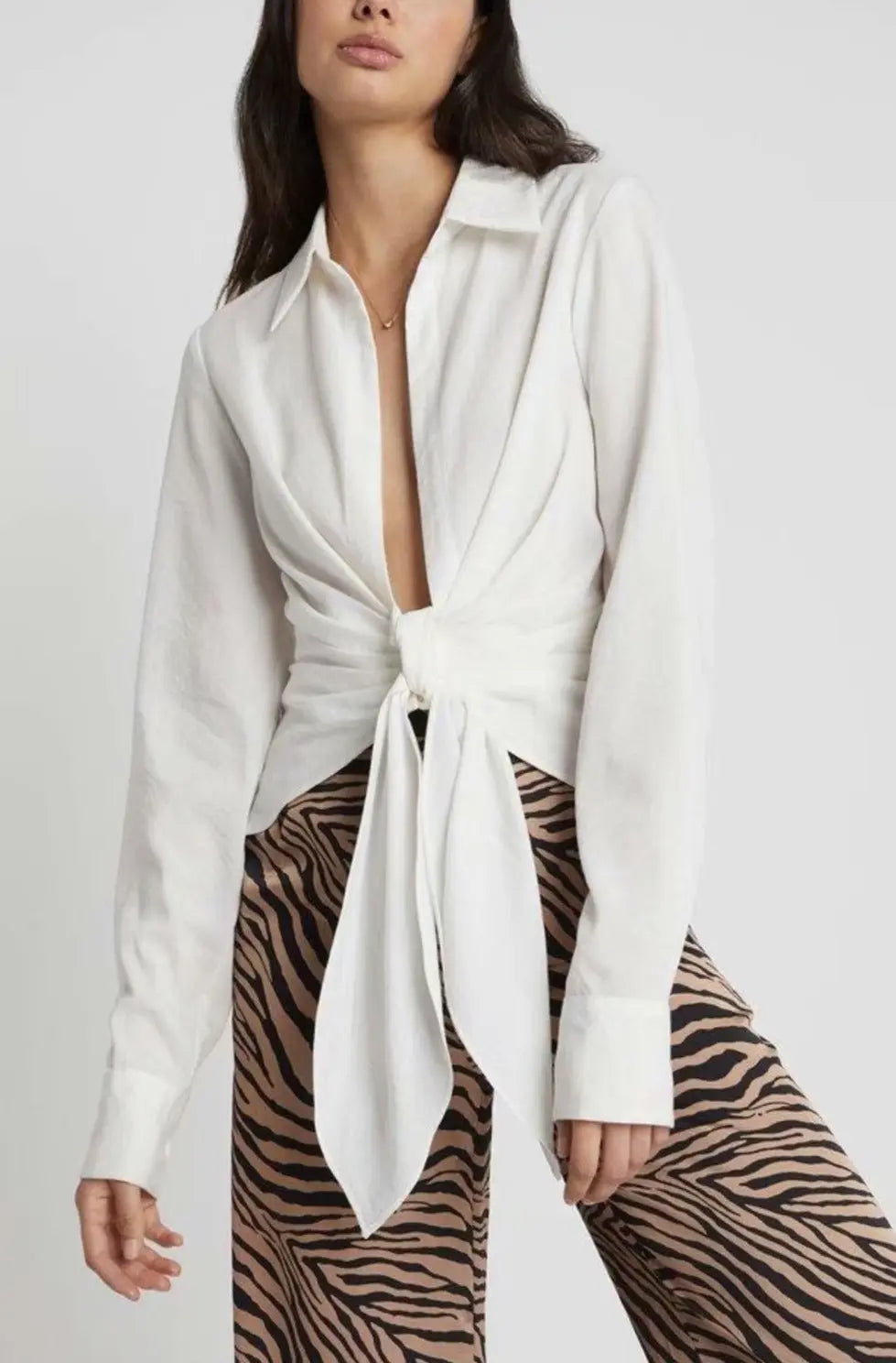 mini dress summer long sleeves women irregularity pleated vocation style loose white shirtdress nowadaysfashion