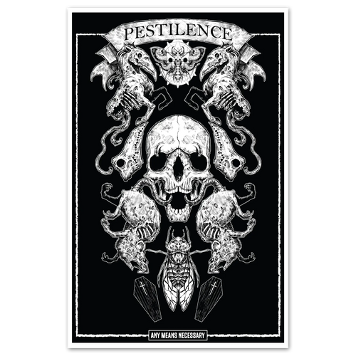 4 Horsemen Pestilence Print Any Means Necessary Clothing