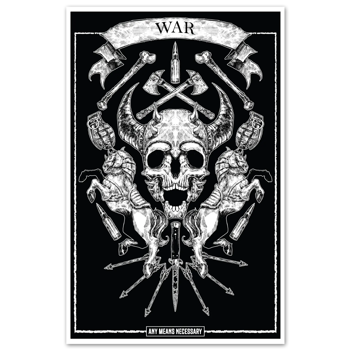 4 Horsemen War Print Any Means Necessary Clothing