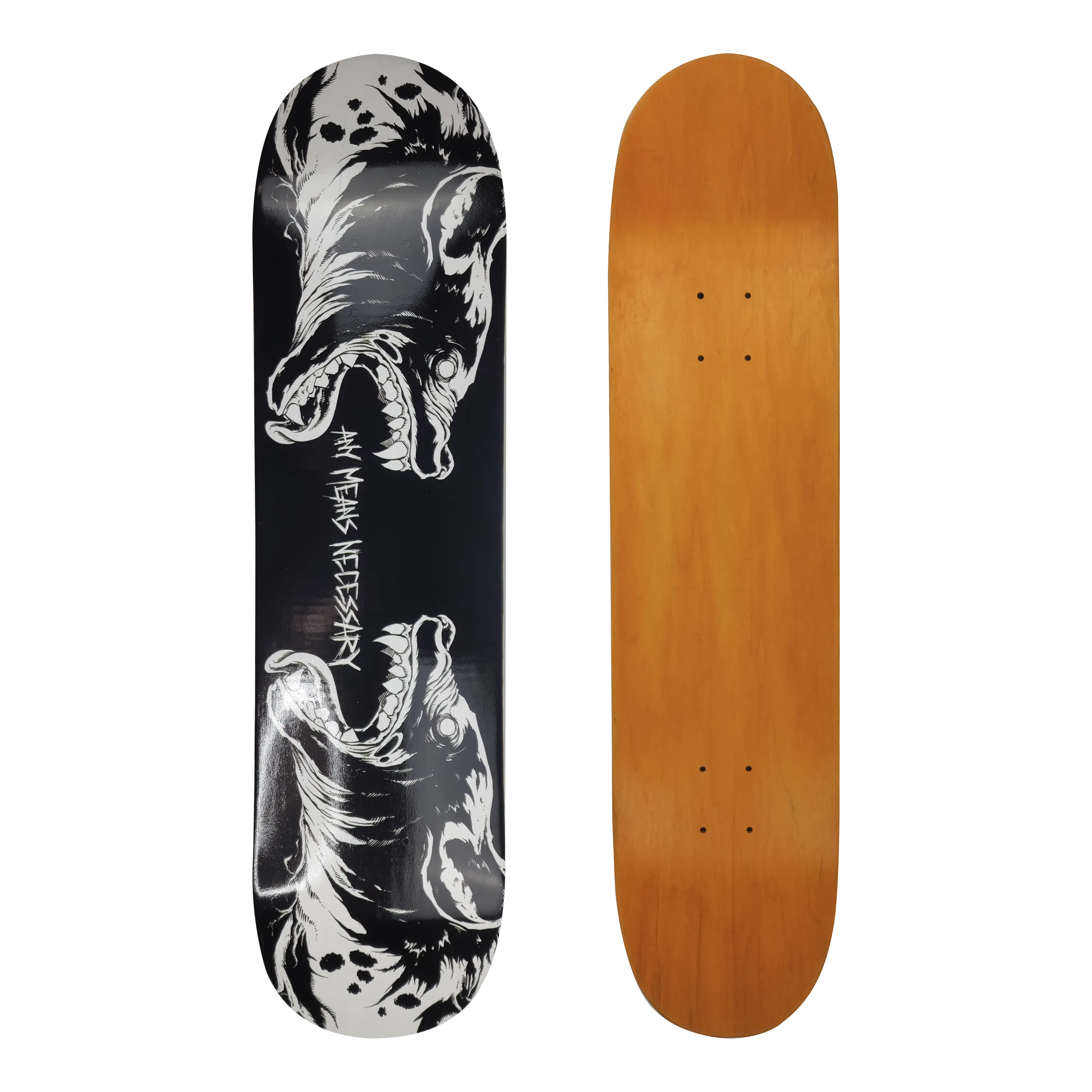 Vicious Skateboard Black Any Means Necessary Clothing