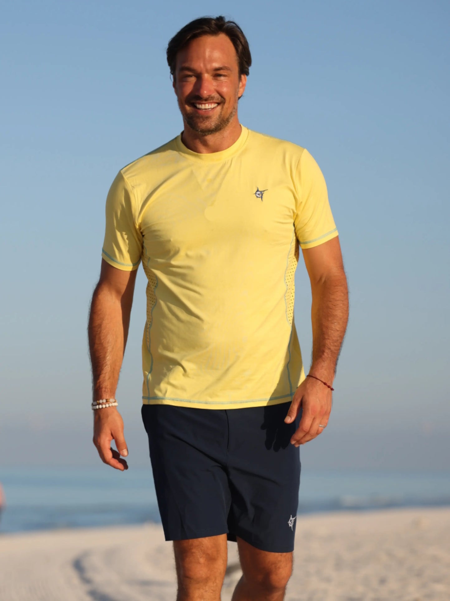Grander Short Sleeve Performance Tee White Water Life