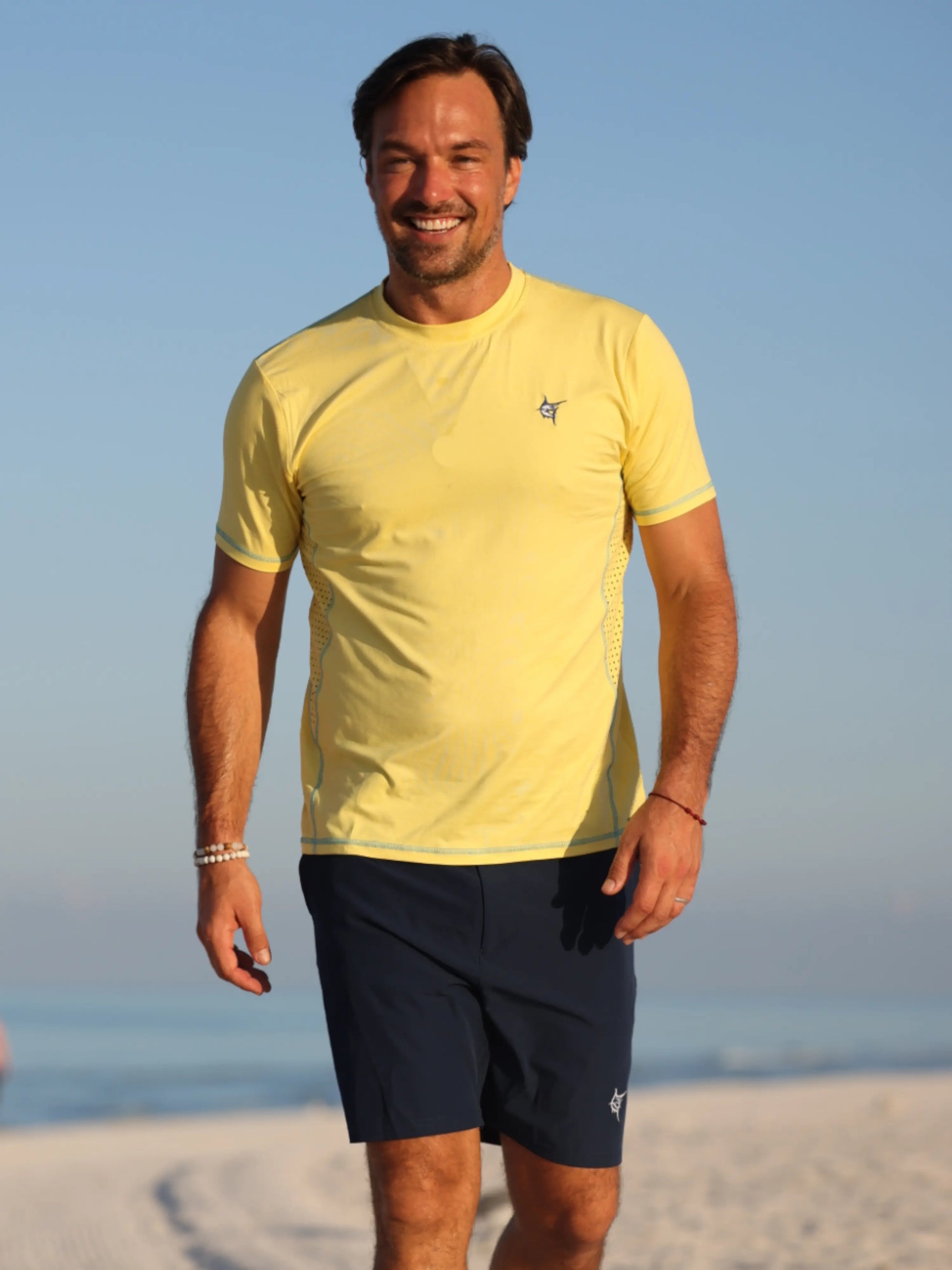 Grander Short Sleeve Performance Tee White Water Life