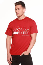 Adventure Printed Men's Bamboo Viscose/Organic Cotton Short Sleeve T-Shirt Spun Bamboo