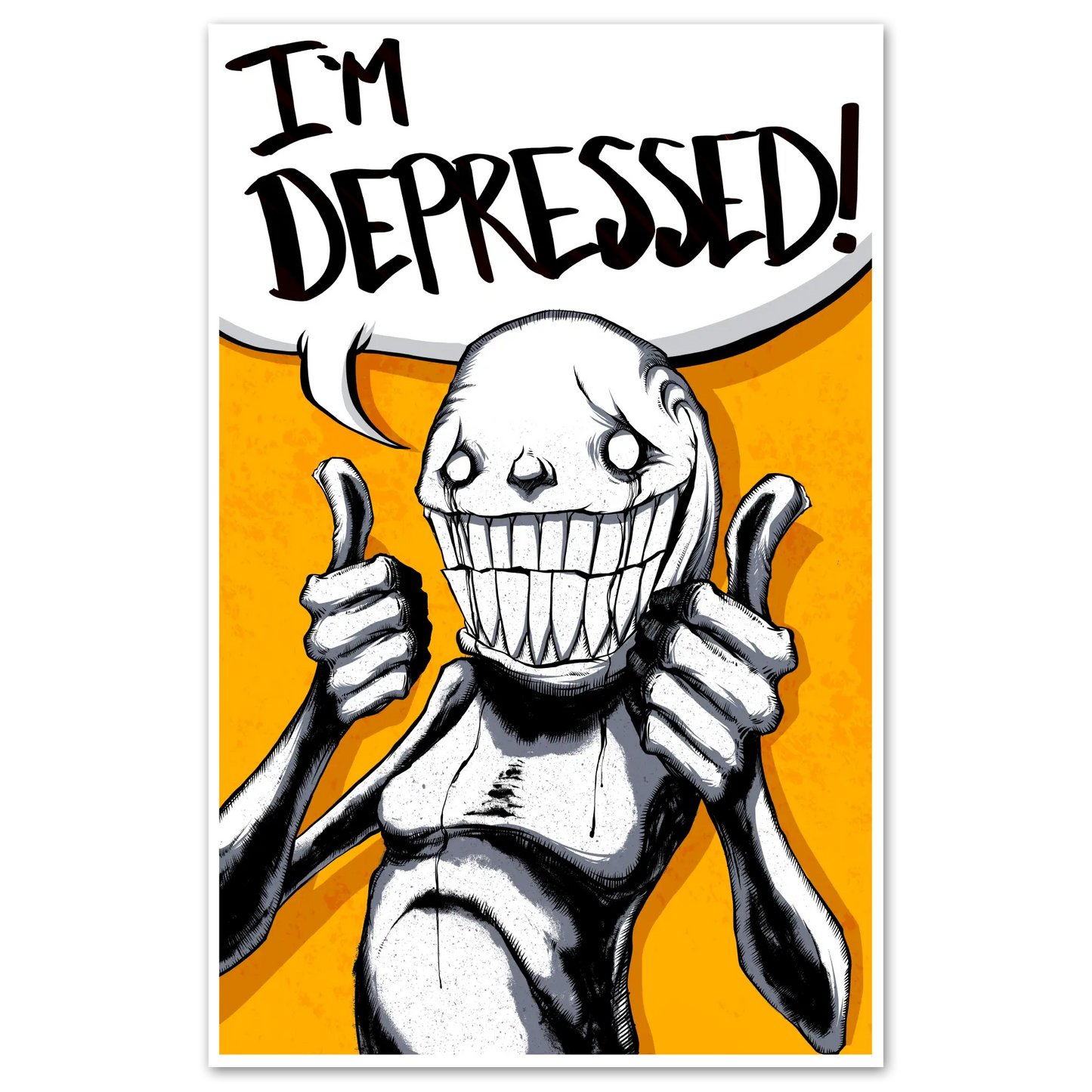 I'm Depressed Print Any Means Necessary Clothing