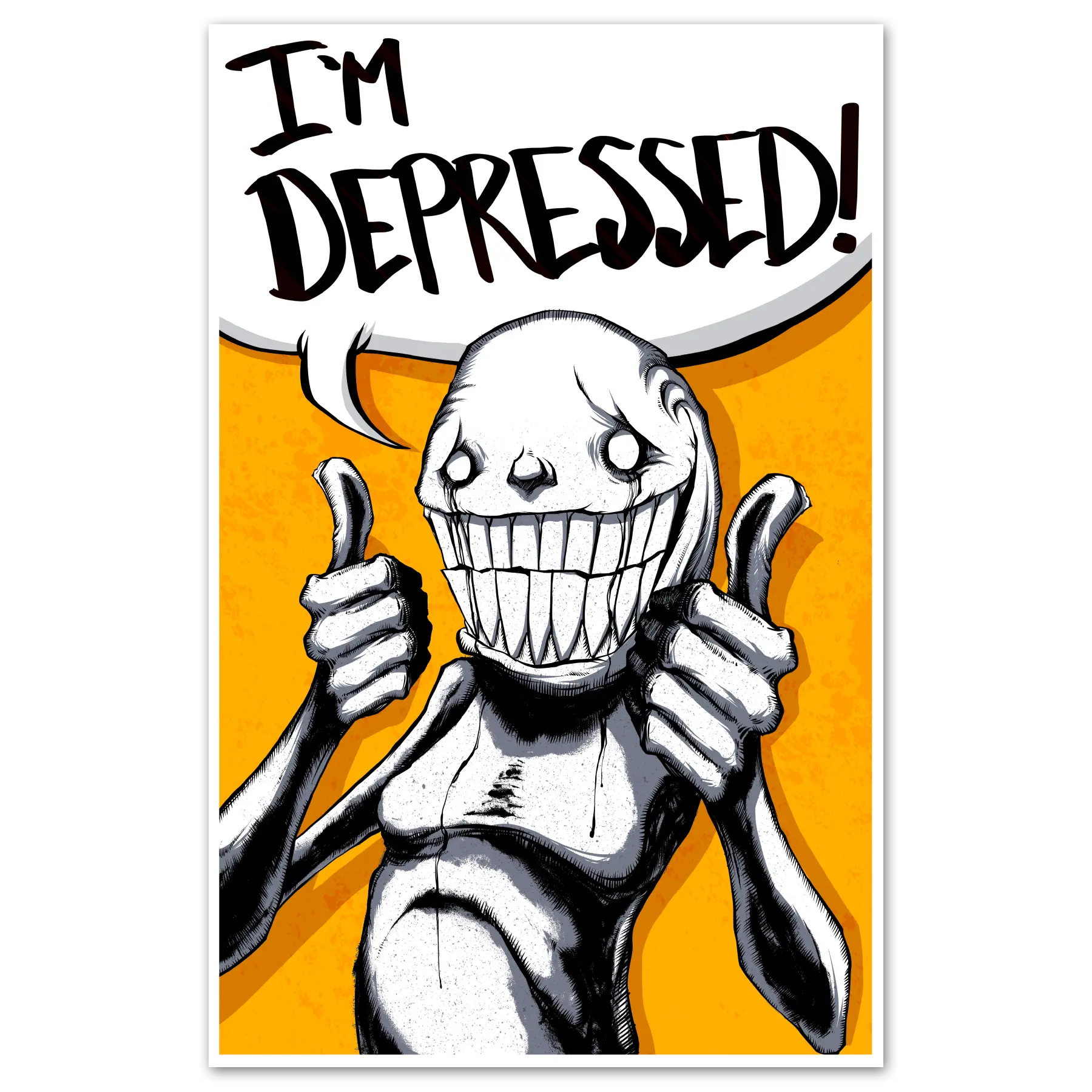 I'm Depressed Print Any Means Necessary Clothing