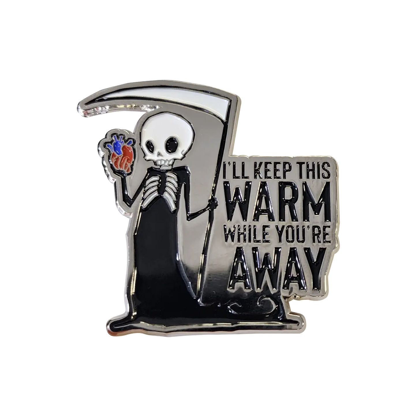 Keep This Warm Enamel Pin Any Means Necessary Clothing