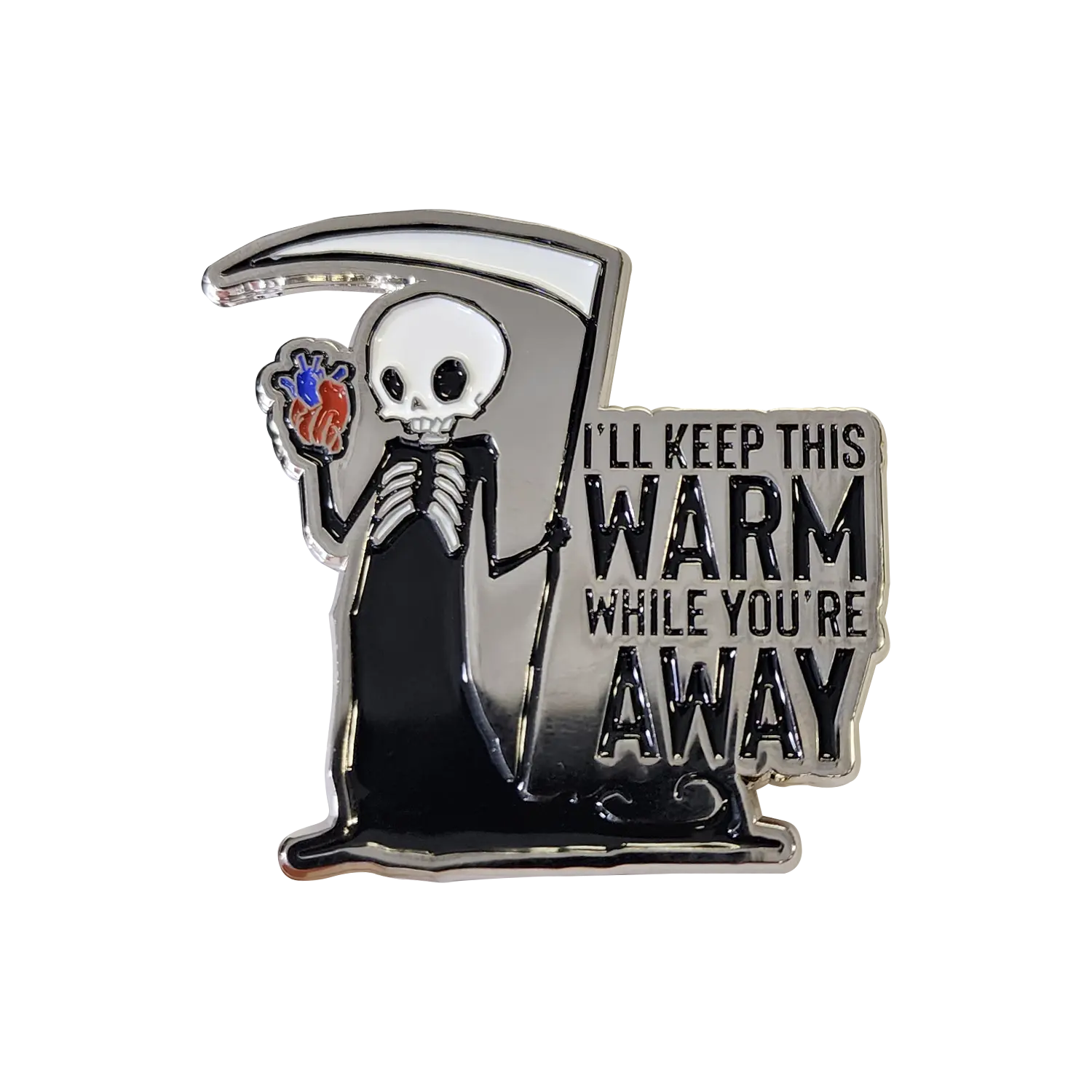 Keep This Warm Enamel Pin Any Means Necessary Clothing