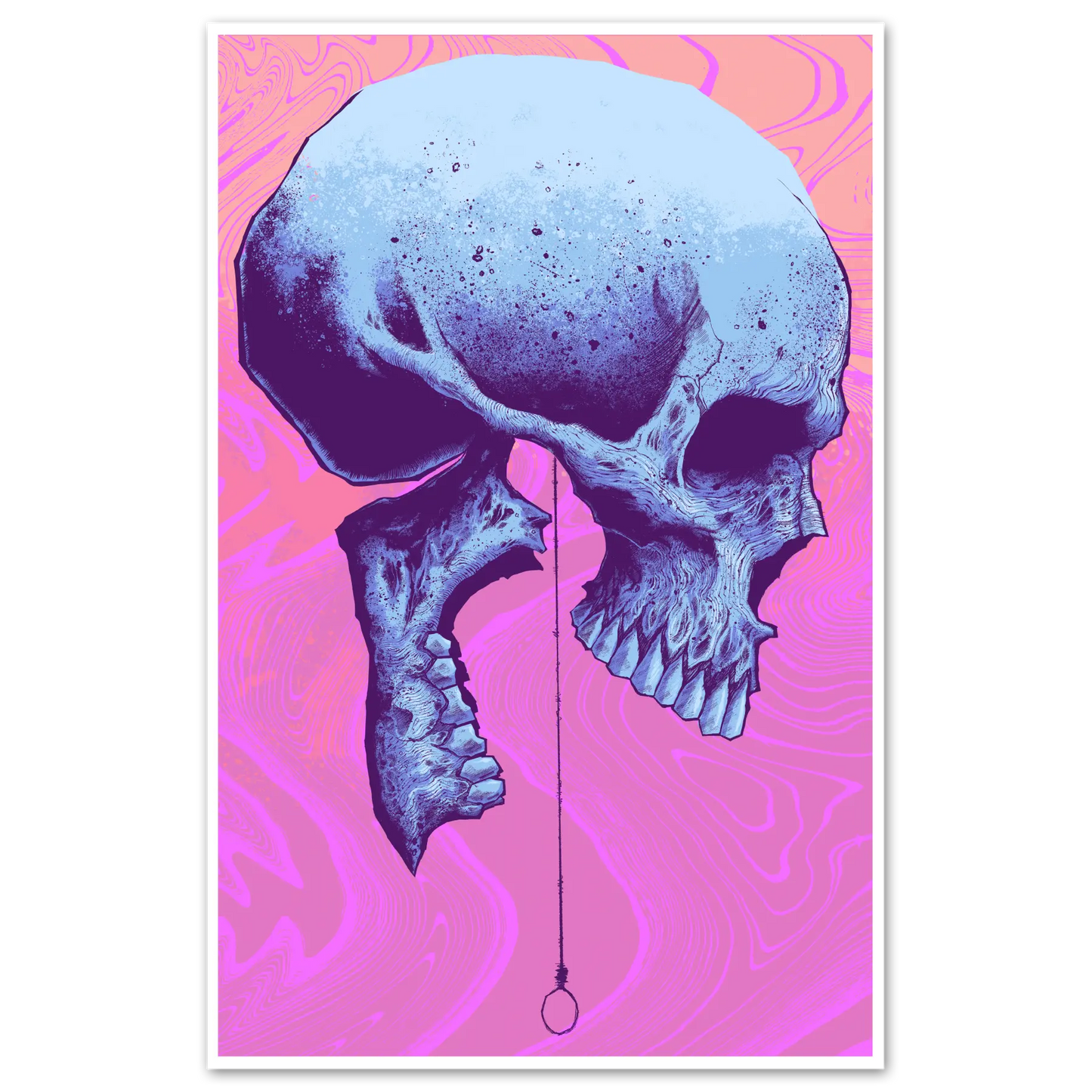 Looming Death Print Pink Any Means Necessary Clothing