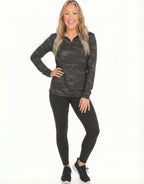 Women's Camo Monterey Quarter Zip White Water Life