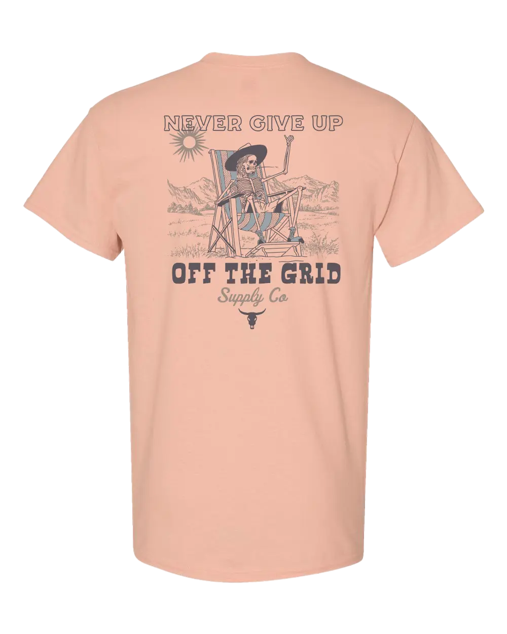 Never Give Up Tee Off The Grid Surplus