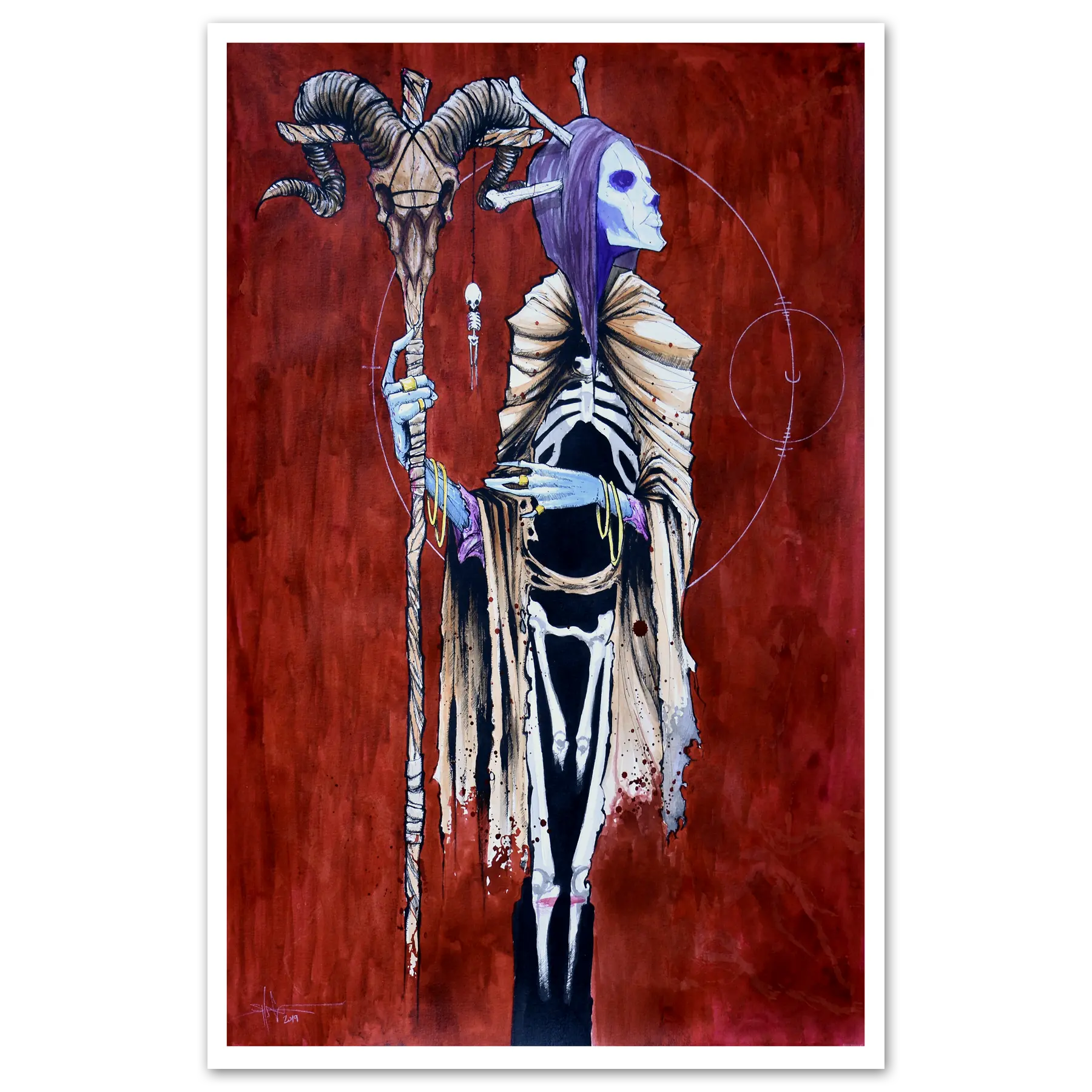 Necromancer Print Any Means Necessary Clothing