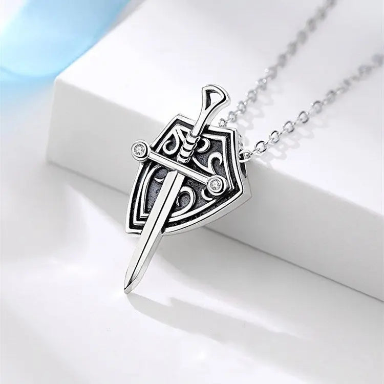 Princess and Knight Couple Necklace Men's and Women's matching Necklace Commemorative Gift nowadaysfashion
