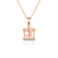 925 silver color gold necklace micro-set zircon accessories female carousel clavicle chain nowadaysfashion
