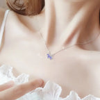 Cartoon Unicorn Necklace Women's Sterling Silver Clavicle Chain Cold Enamel Pendant nowadaysfashion