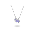 Cartoon Unicorn Necklace Women's Sterling Silver Clavicle Chain Cold Enamel Pendant nowadaysfashion