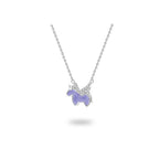 Cartoon Unicorn Necklace Women's Sterling Silver Clavicle Chain Cold Enamel Pendant nowadaysfashion
