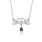 Vintage s925 Sterling Silver matching Necklace Princess and Knight Couple Necklace Valentine's Day Gift nowadaysfashion