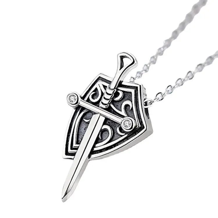Princess and Knight Couple Necklace Men's and Women's matching Necklace Commemorative Gift nowadaysfashion