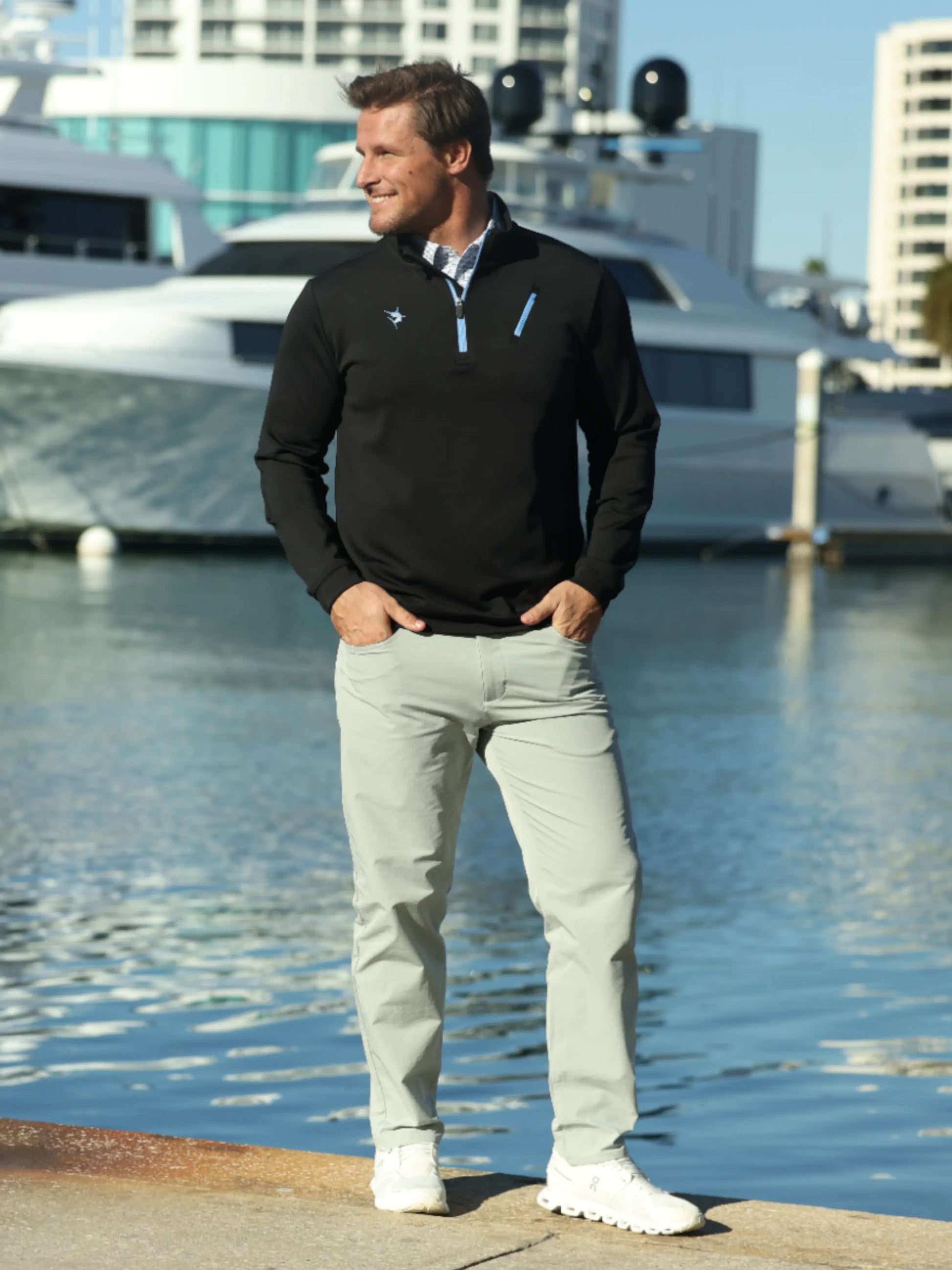 Oceanside Pullover Smooth Stretch White Water Life