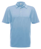 Men's UPF 50 Performance Polo by SpectraUSA in light blue, front view showing breathable fabric and classic polo design.