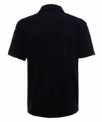 Men's navy UPF 50 Performance Polo by SpectraUSA, shown from the back with breathable fabric and athletic fit.