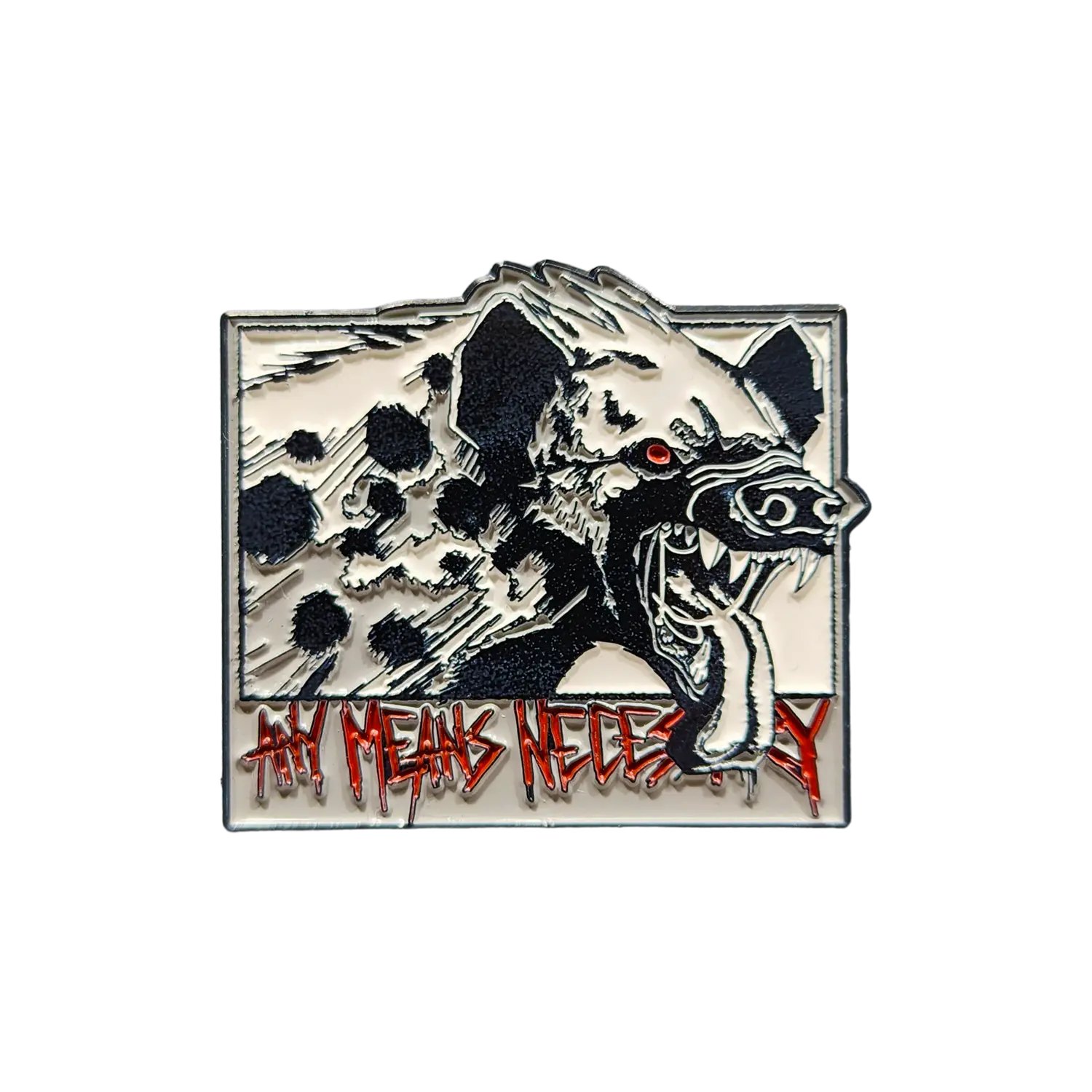 Snarl Enamel Pin Any Means Necessary Clothing