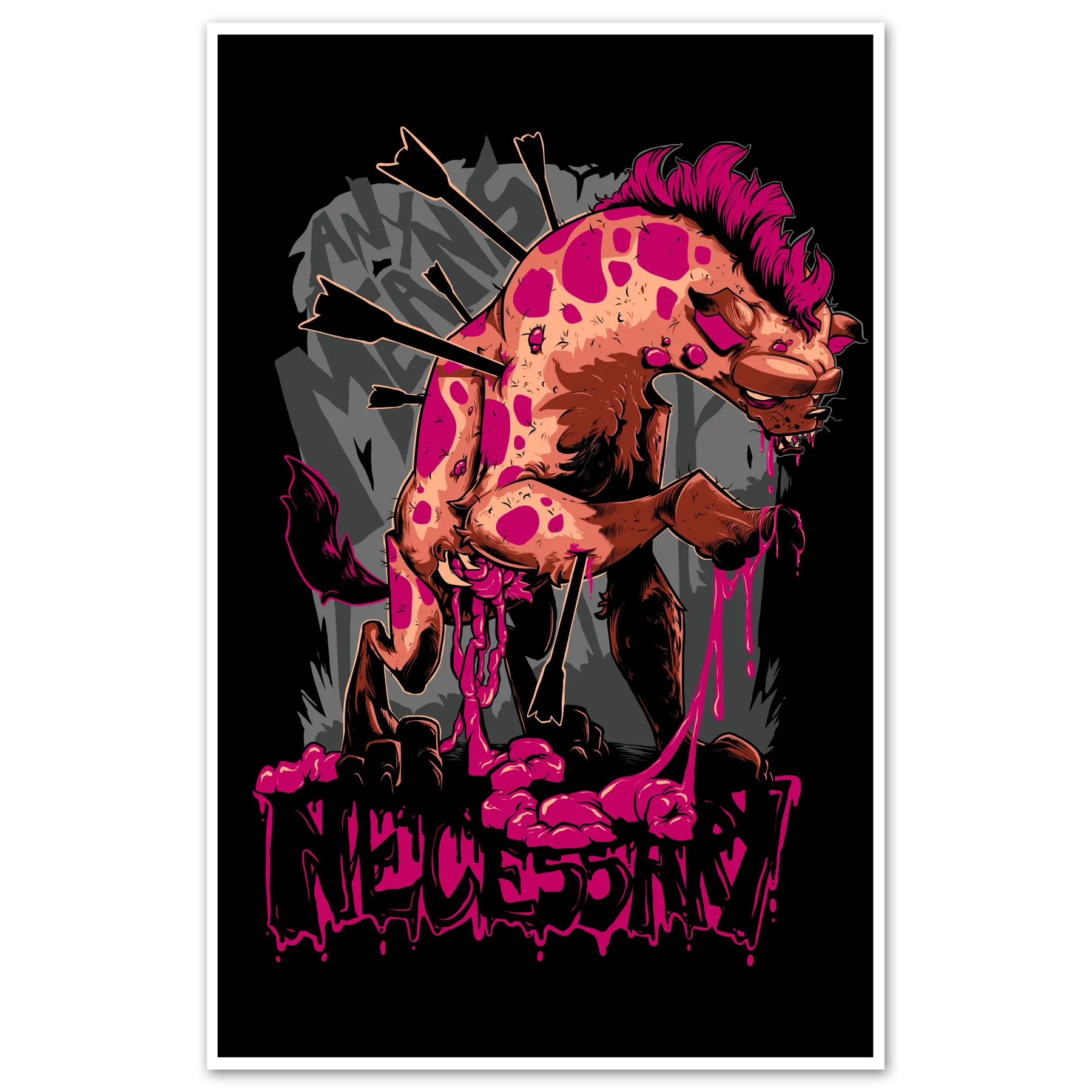 Gutted Print Any Means Necessary Clothing