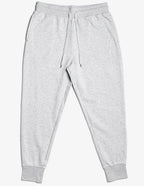 Unisex fleece jogger sweatpants in athletic heather, made by SpectraUSA, featuring a relaxed fit and comfortable design.