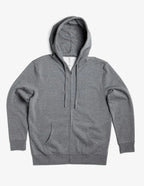 Unisex midweight fleece zip hoodie by SpectraUSA in gunmetal heather, featuring a full front zipper and casual style.