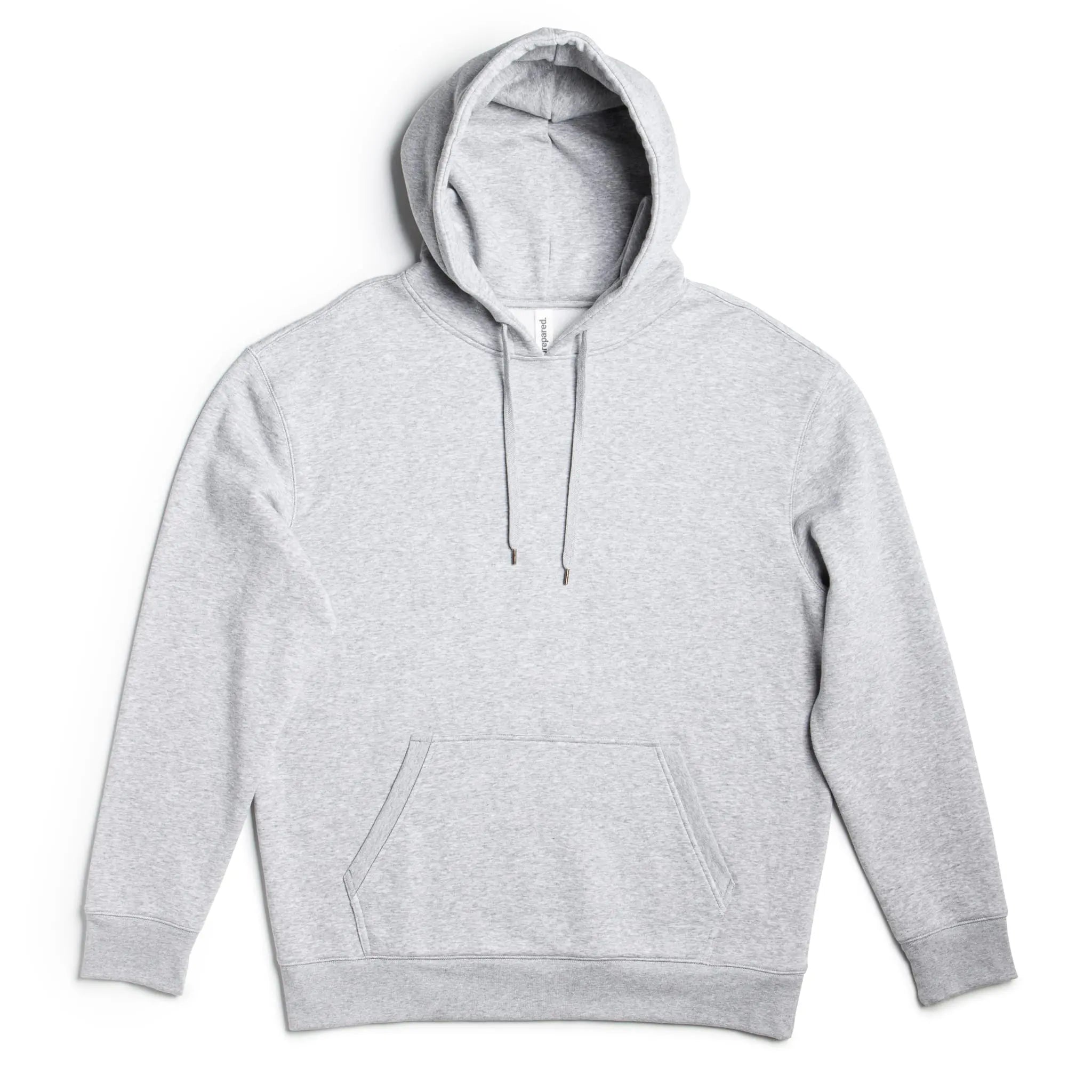 Men's heavyweight fleece hoodie by SpectraUSA in athletic heather, featuring a cozy pullover design with a hood.