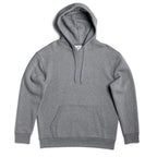 Men's heavyweight fleece hoodie by SpectraUSA in gunmetal heather, featuring a hooded pullover design.