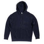 Navy heavyweight fleece hoodie for men by SpectraUSA, featuring a pullover design and a comfortable, warm fit.
