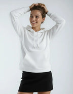 White men's heavyweight fleece hoodie from SpectraUSA with a front view, featuring a hood and pullover design.