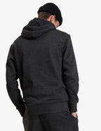 Unisex midweight fleece hoodie pullover in charcoal heather from SpectraUSA, featuring a hood and casual fit.