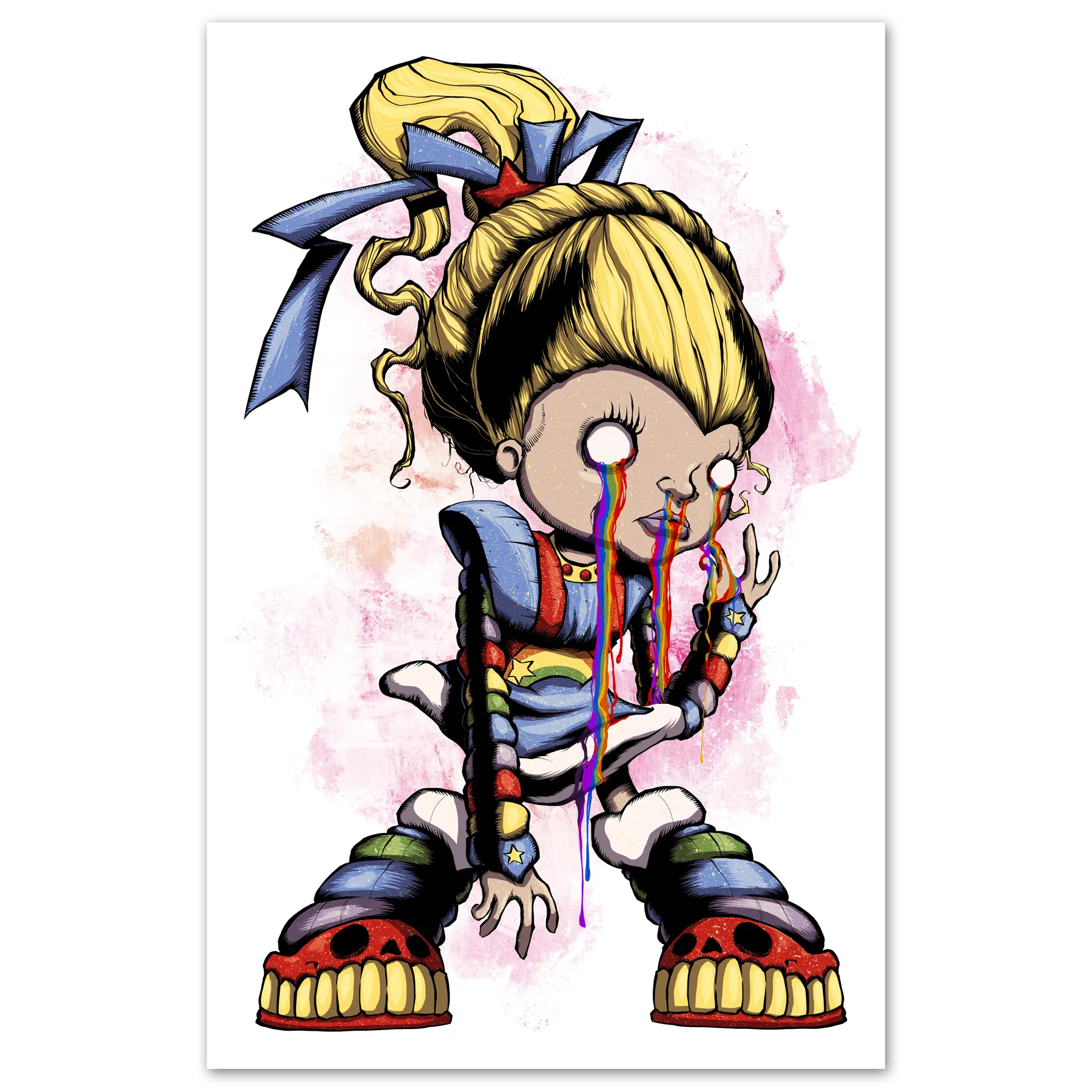 Rainbow Blight Print Any Means Necessary Clothing