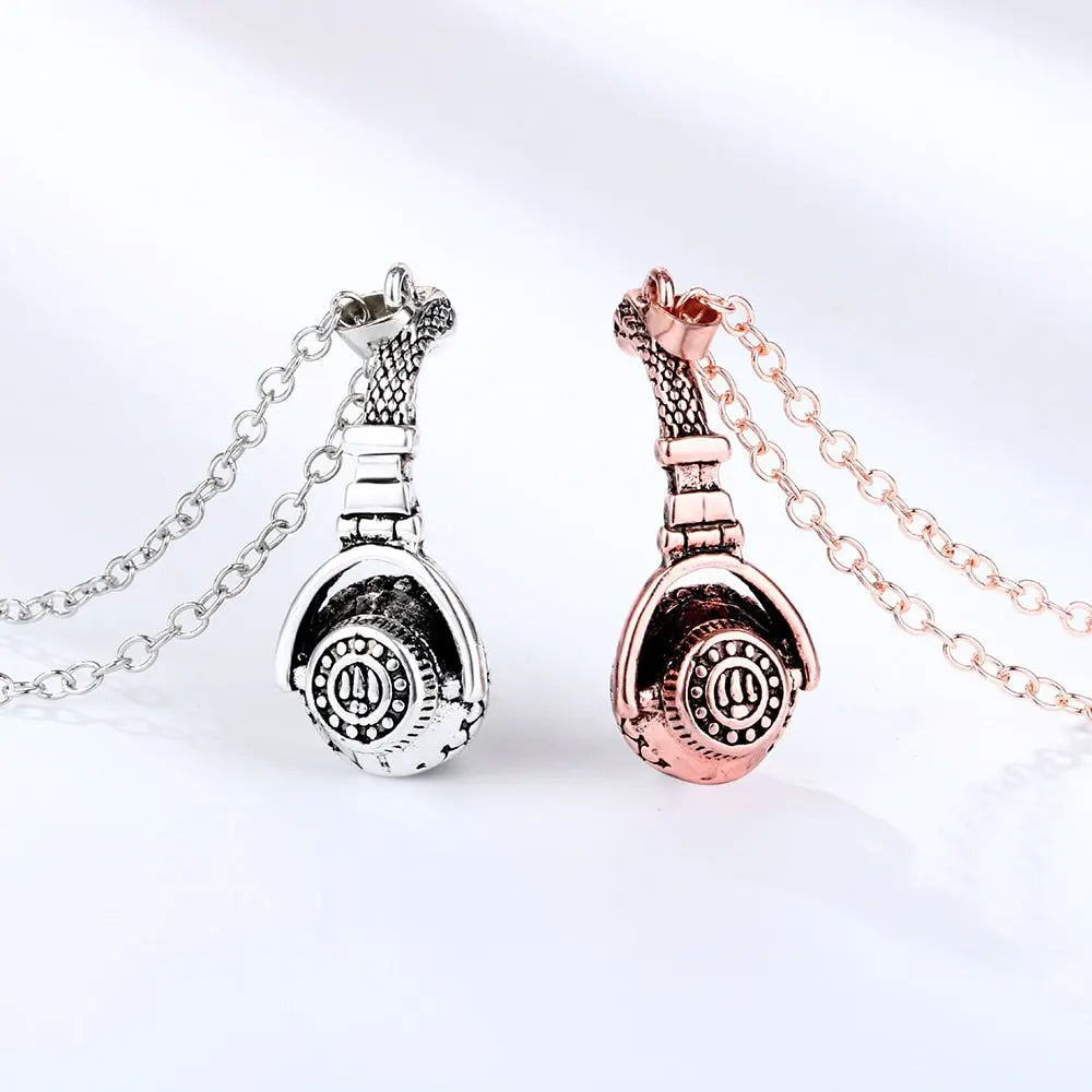 Headset Couple Necklace Magnet Necklaces Personalized Creative jewelry nowadaysfashion