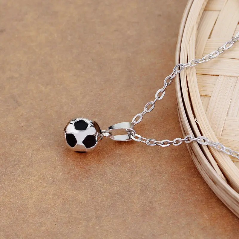 Football Link Chain Soccer Charm Necklace Pendant Gold Color Sport Ball Jewelry nowadaysfashion