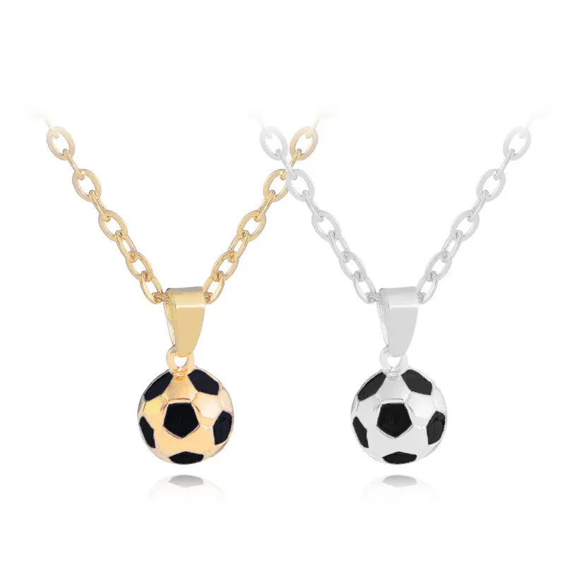 Football Link Chain Soccer Charm Necklace Pendant Gold Color Sport Ball Jewelry nowadaysfashion