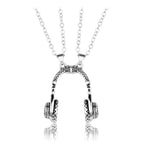 Headset Couple Necklace Magnet Necklaces Personalized Creative jewelry nowadaysfashion