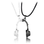 Headset Couple Necklace Magnet Necklaces Personalized Creative jewelry nowadaysfashion