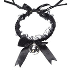 Bowknot Dark Girl Black Lace Choker Necklace Harajuku Punk Gothic Loli Cute Collar nowadaysfashion