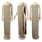 Knitted Side Split Sweater Dress Sleeveless Spring Clothes for Women Y2k Outfits Long Maxi Dresses nowadaysfashion