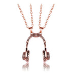 Headset Couple Necklace Magnet Necklaces Personalized Creative jewelry nowadaysfashion