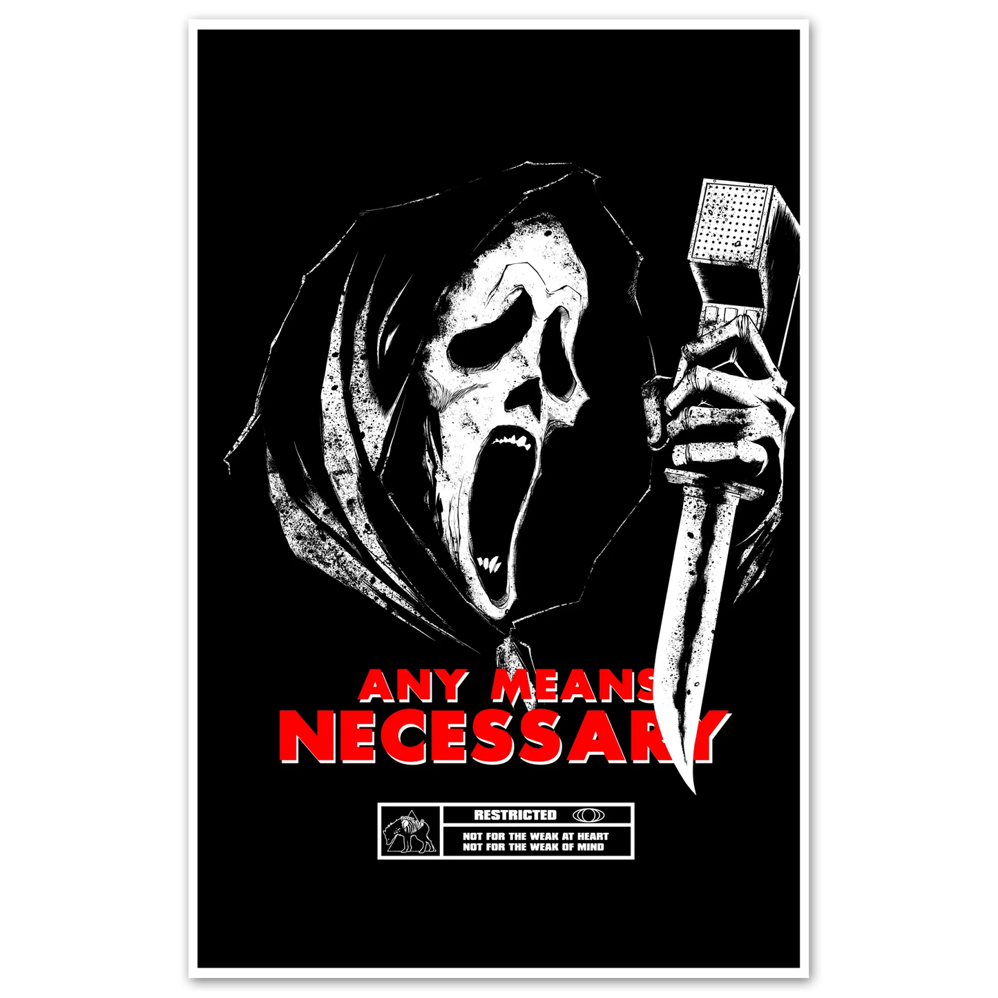 Scream Print Any Means Necessary Clothing