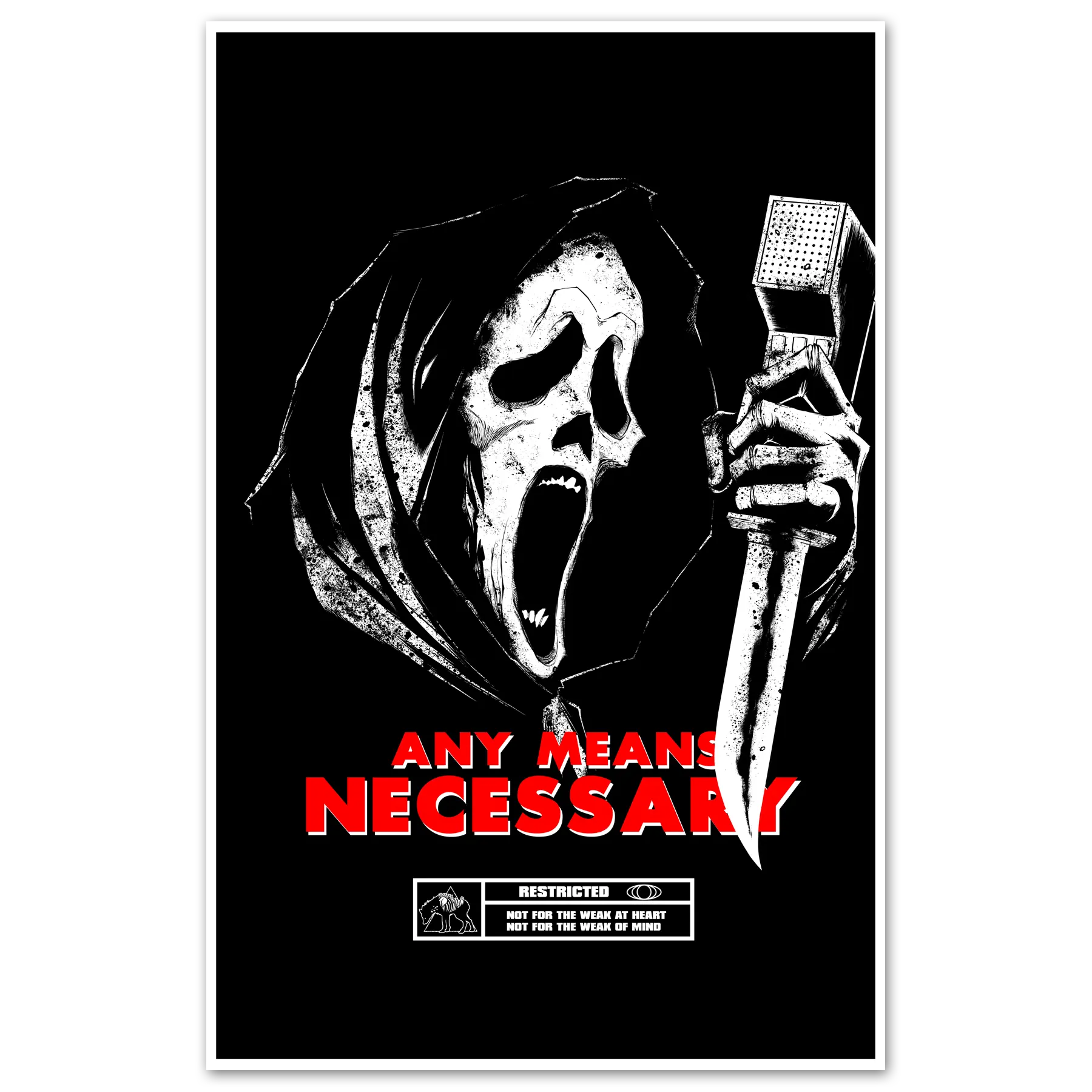 Scream Print Any Means Necessary Clothing