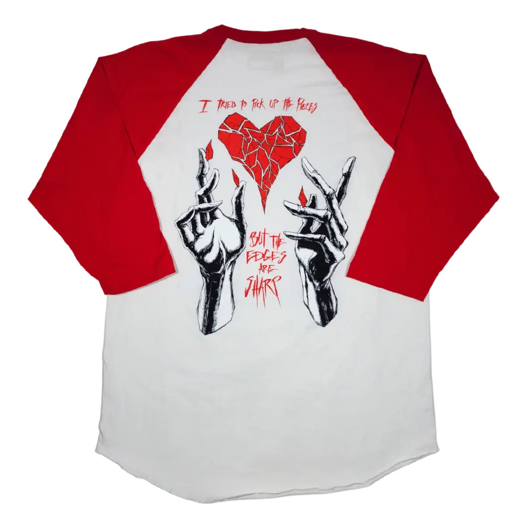 Sharp Edges 3/4 Sleeve T-Shirt Any Means Necessary Clothing